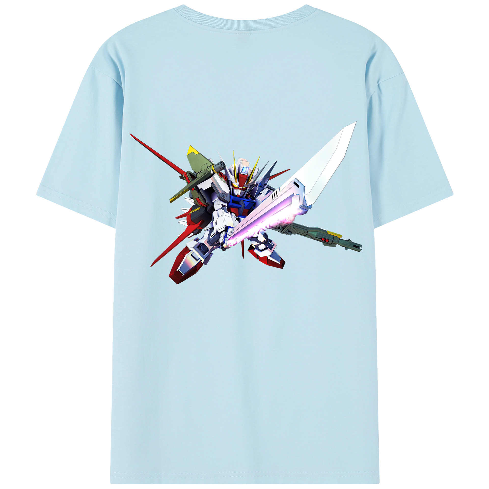 （画像用） 機動戦士ガンダム Mobile Suit Gundam 綿100％半袖Tシャツ（背面プリント）